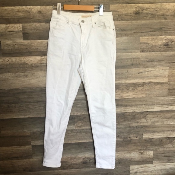Levi’s White High Rise Skinny Jeans Size 29 - Picture 3 of 9